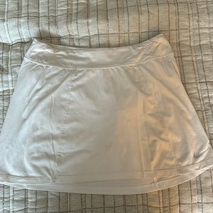 White Nike golf skort